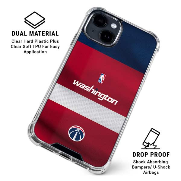 NBA Washington Wizards Jersey iPhone 14 Clear Case
