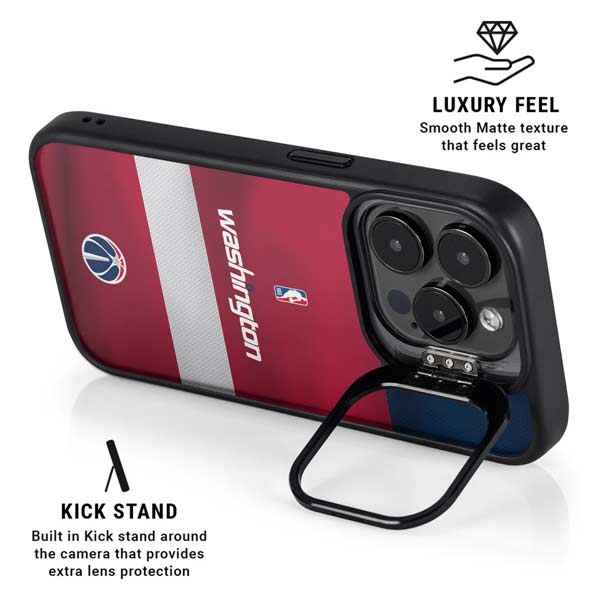 NBA Washington Wizards Jersey iPhone 14 Pro Kickstand Case
