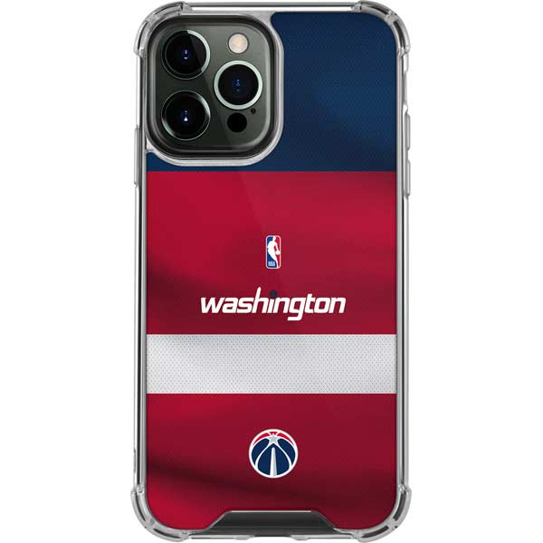 NBA Washington Wizards Jersey iPhone 14 Pro Max Clear Case