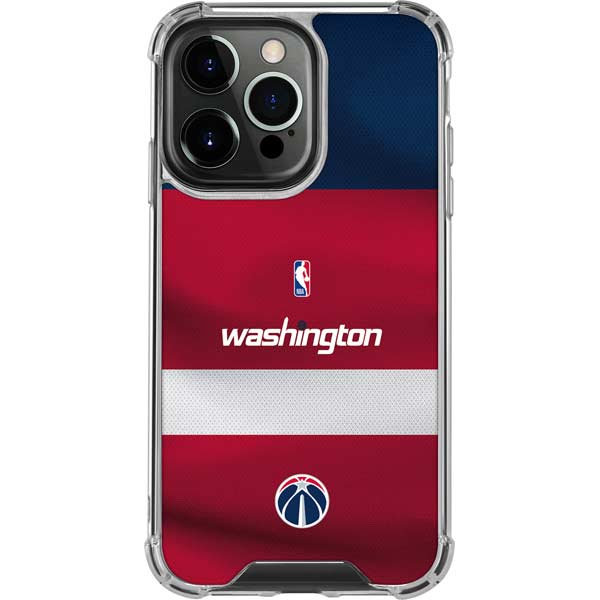 NBA Washington Wizards Jersey iPhone 15 Pro Max Clear Case