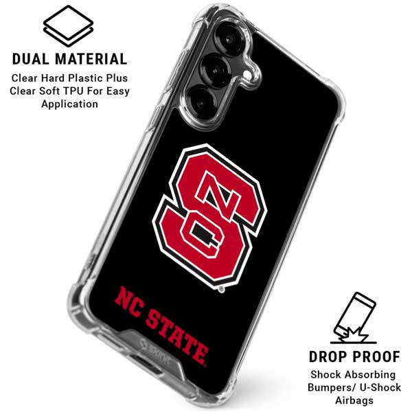 North Carolina State University Logo Galaxy S26 Plus Clear Case
