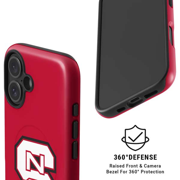 North Carolina State University Logo Red iPhone 16 Plus Magsafe Impact Case