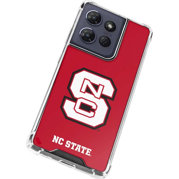 North Carolina State University Logo Red Moto G 5G (2025) Clear Case