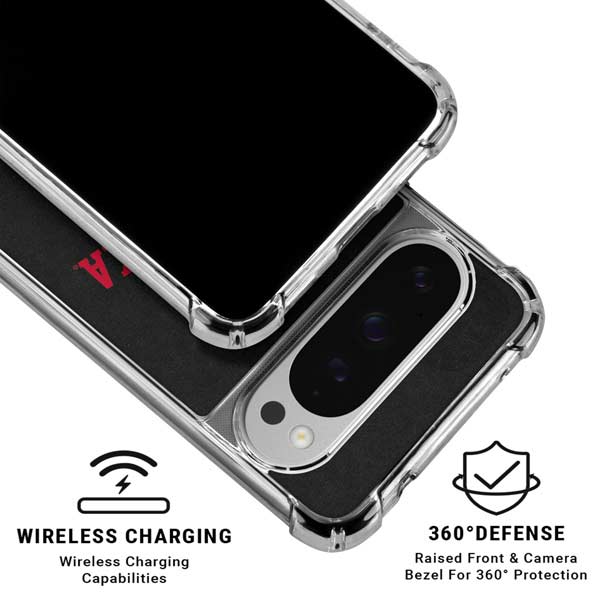 University of Nebraska Collegiate Text Black Google Pixel 10 Pro Clear Case