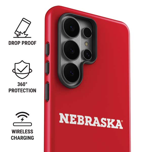 University of Nebraska Red Galaxy S26 Ultra Impact Case