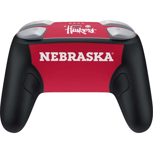 University of Nebraska Red Nintendo Switch 2 (2025) Pro Controller Skin