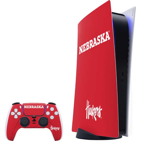 University of Nebraska Red PlayStation PS5 Skins