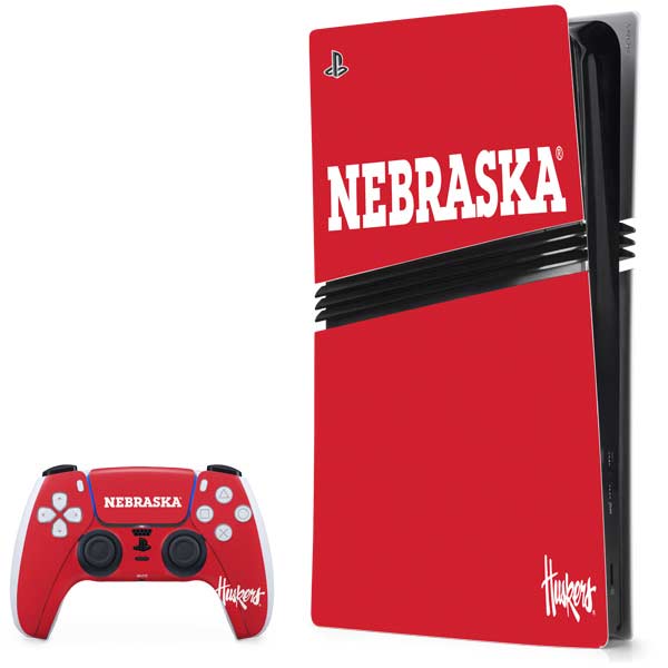 University of Nebraska Red PlayStation PS5 Skins