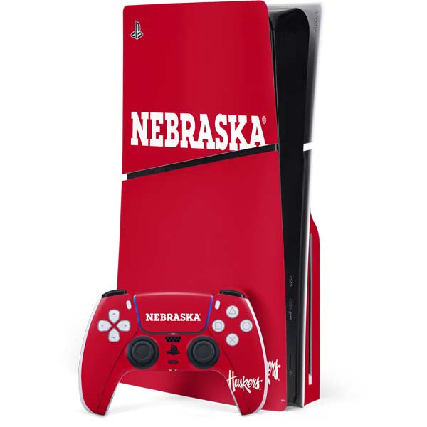 University of Nebraska Red PlayStation PS5 Skins