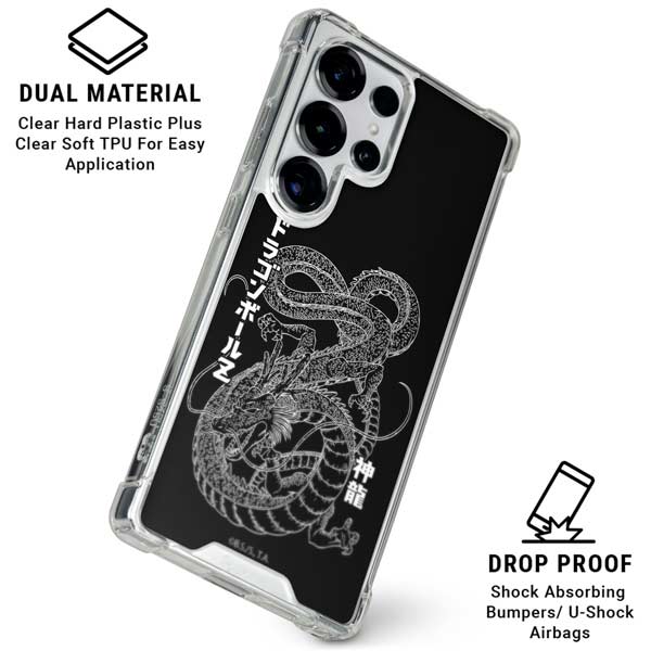 Dragon Ball Z Negative Shenron Galaxy S25 Ultra Clear Case