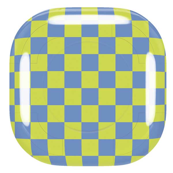 Neon Checkered Galaxy Buds Live Skin