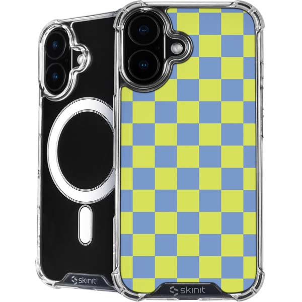 Neon Checkered iPhone 16 MagSafe Case