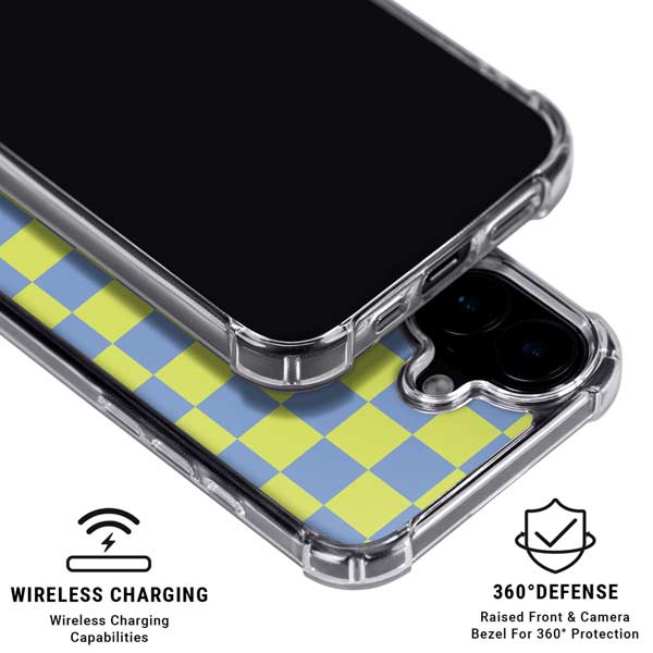Neon Checkered iPhone 16 MagSafe Case