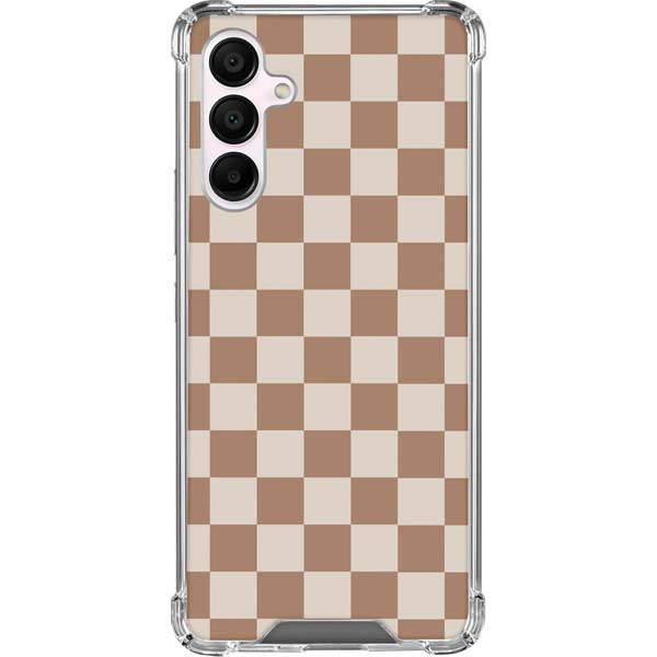 Neutral Checkered Galaxy A16 5G Clear Case