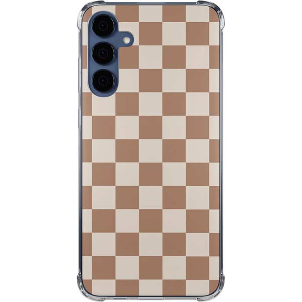 Neutral Checkered Galaxy A35 5G Clear Case