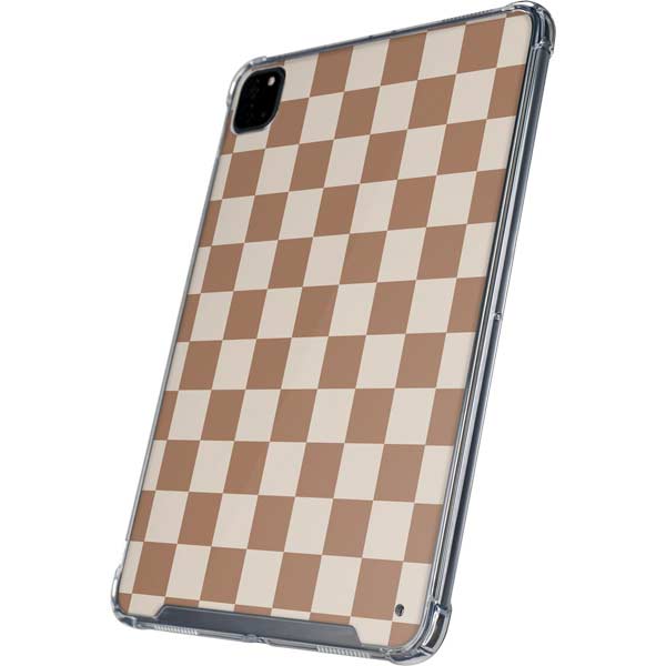 Neutral Checkered iPad Cases