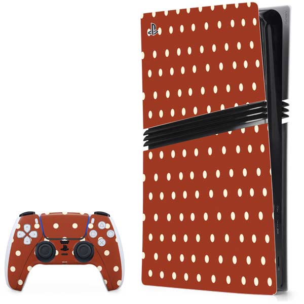 Neutral Polka Dots PlayStation PS5 Skins