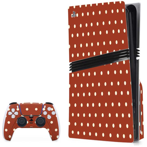 Neutral Polka Dots PlayStation PS5 Skins