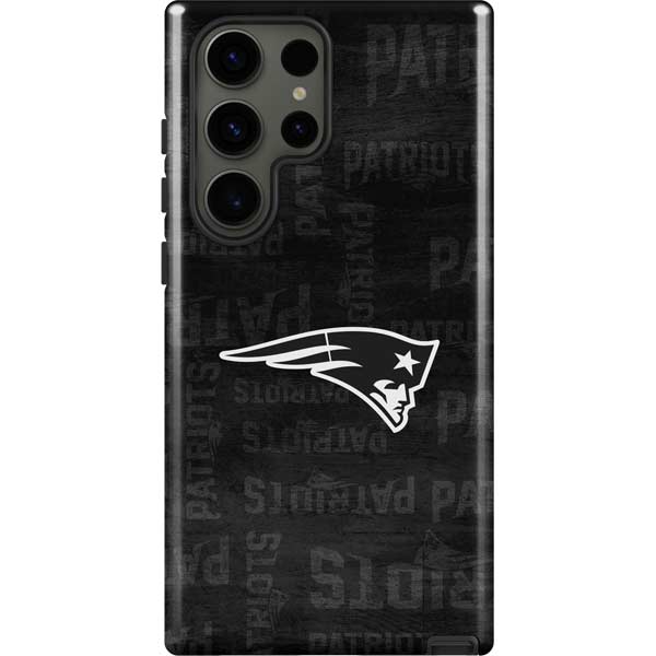 NFL New England Patriots Black & White Galaxy S23 Ultra Pro Case