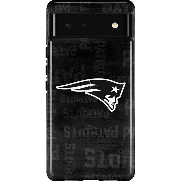 NFL New England Patriots Black & White Pixel Cases