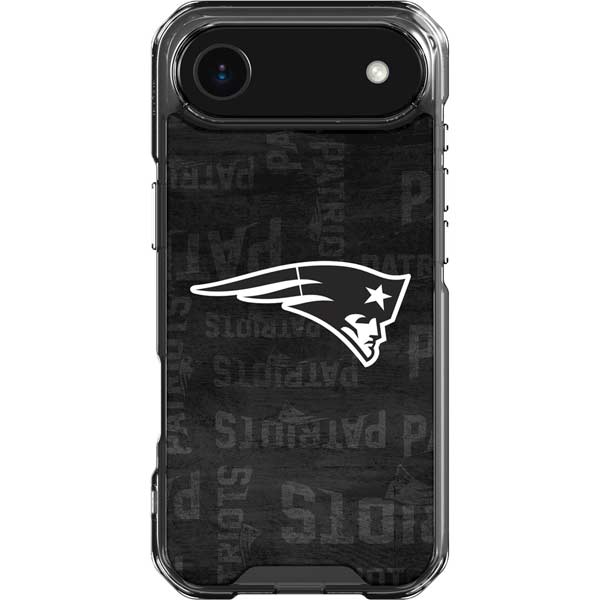 NFL New England Patriots Black & White iPhone 17 Air Clear Case