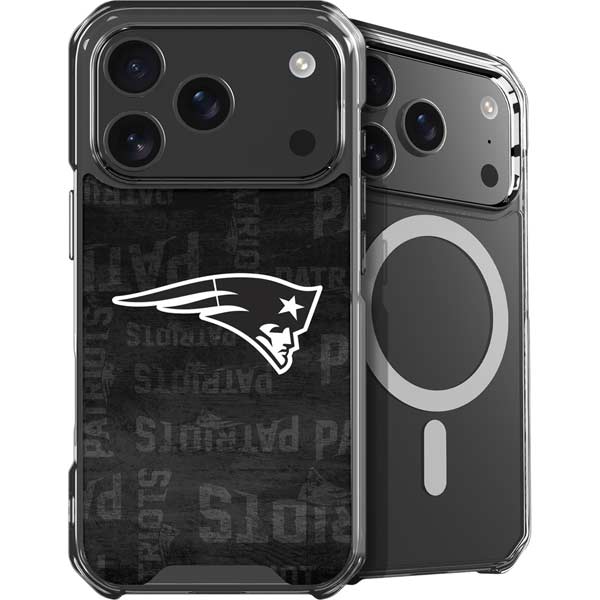 NFL New England Patriots Black & White iPhone 17 Pro Max MagSafe Case