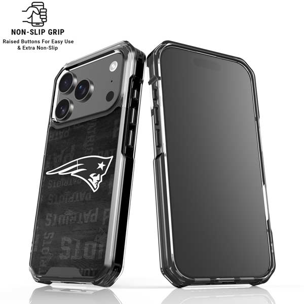 NFL New England Patriots Black & White iPhone 17 Pro Max MagSafe Case