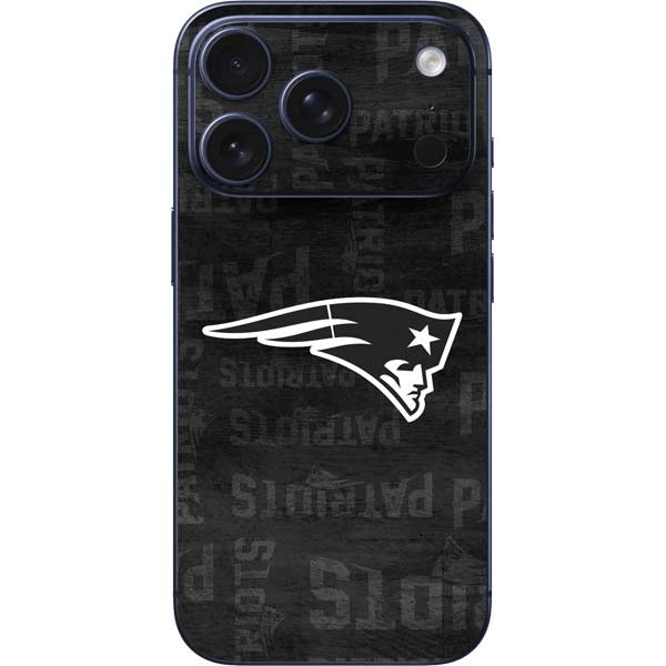 NFL New England Patriots Black & White iPhone 17 Pro Max Skin