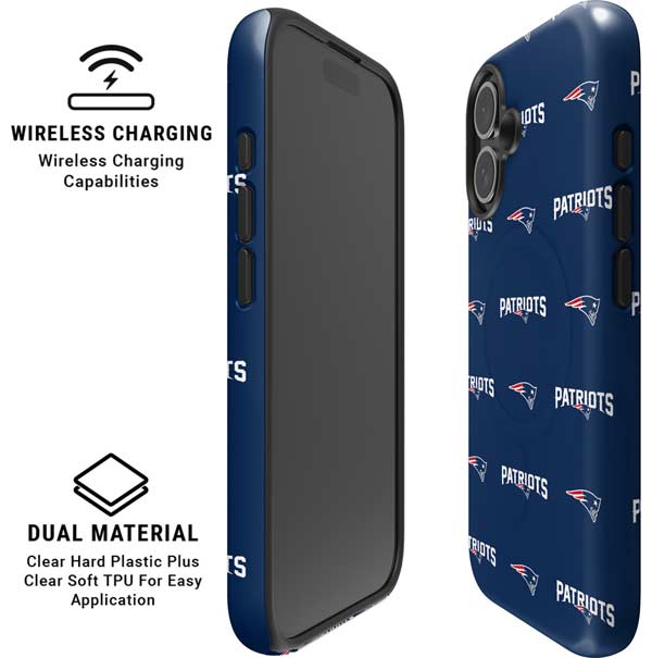 NFL New England Patriots Blitz Series iPhone 16 Magsafe Impact Case