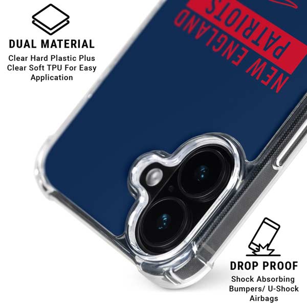 NFL New England Patriots Blue Performance Series iPhone 17 MagSafe Case