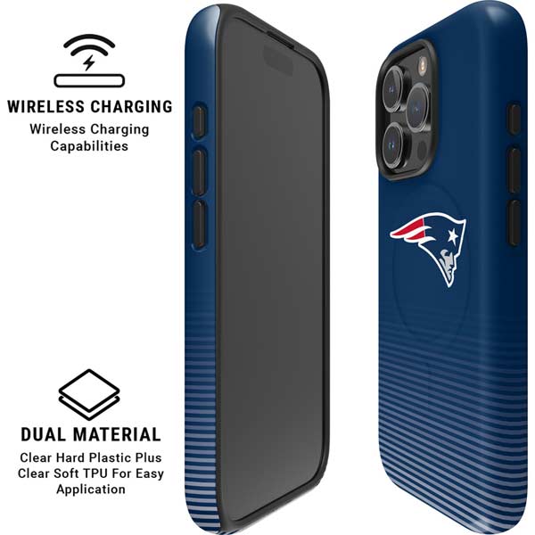 NFL New England Patriots Breakaway iPhone 16 Pro Magsafe Impact Case