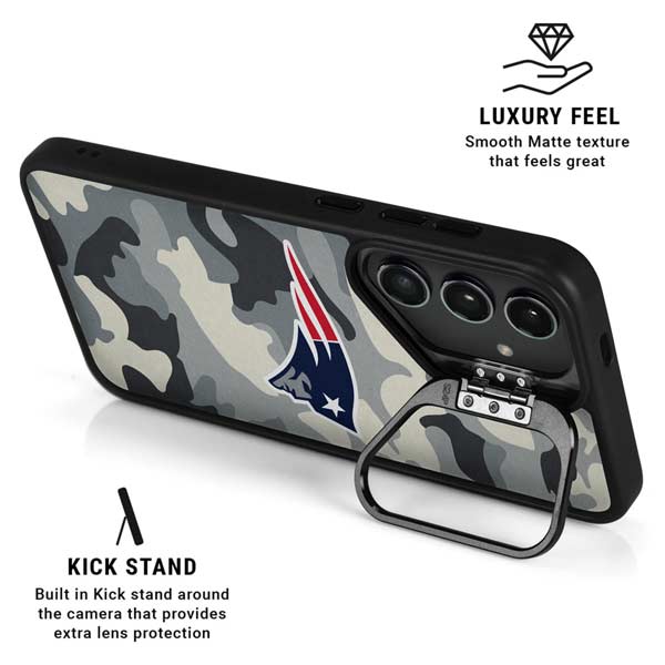 NFL New England Patriots Camo Galaxy S26 Ultra Kickstand Case