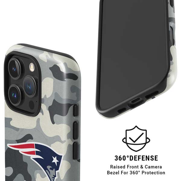 NFL New England Patriots Camo iPhone 16 Pro Magsafe Impact Case