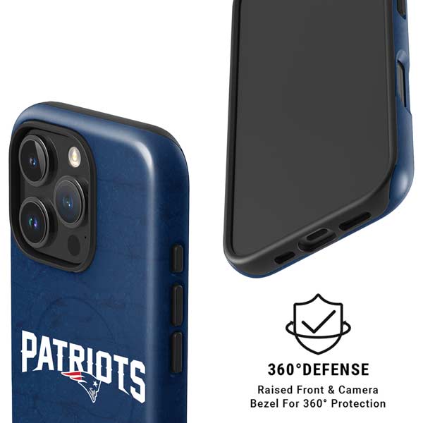 NFL New England Patriots Distressed iPhone 16 Pro Max Magsafe Impact Case