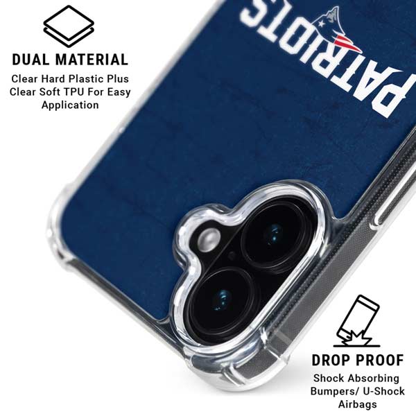 NFL New England Patriots Distressed iPhone 17 MagSafe Case
