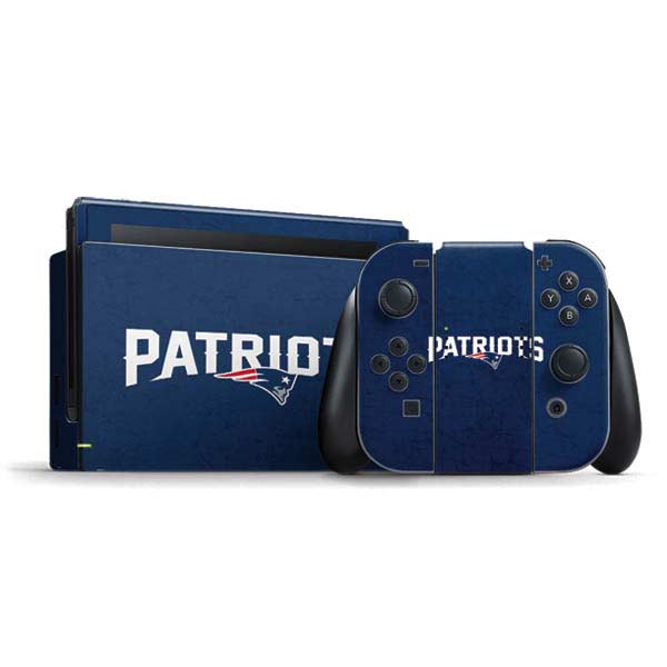 NFL New England Patriots Distressed Nintendo Skins