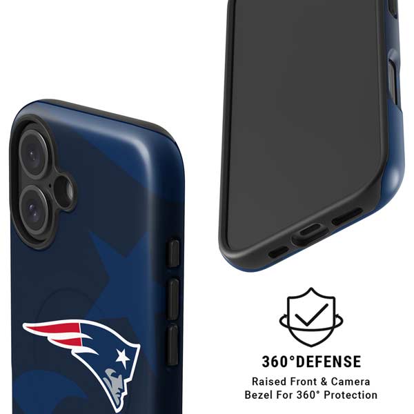 NFL New England Patriots Double Vision iPhone 16 Magsafe Impact Case