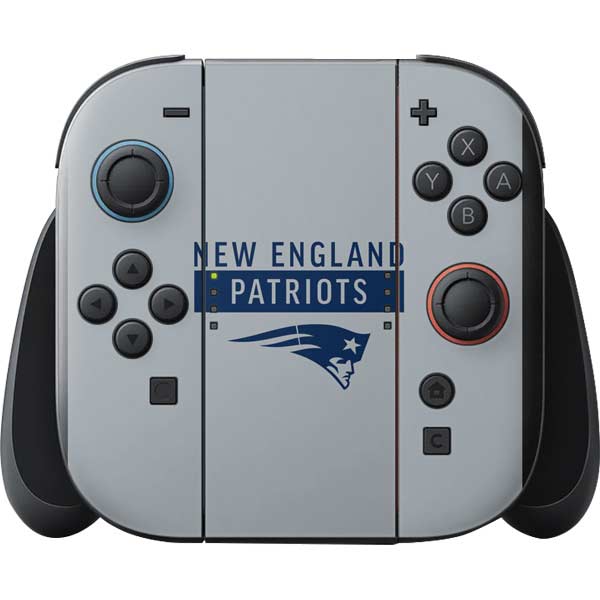 NFL New England Patriots Grey Performance Series Nintendo Switch 2 (2025) with Joy-Con Skin