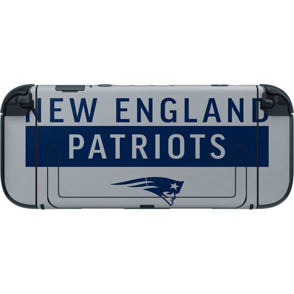 NFL New England Patriots Grey Performance Series Nintendo Switch 2 (2025) with Joy-Con Skin
