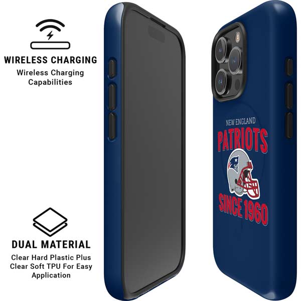 NFL New England Patriots Helmet iPhone 16 Pro Max Magsafe Impact Case