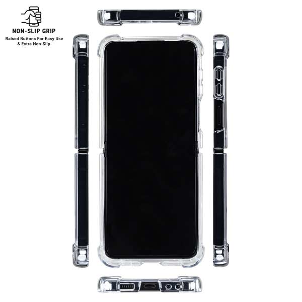 NFL New England Patriots Large Logo Galaxy Z Flip7 Clear Case