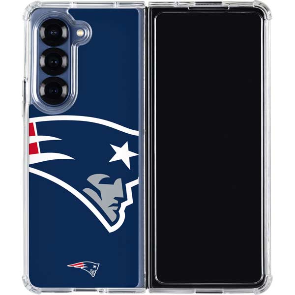 NFL New England Patriots Large Logo Galaxy Z Fold7 Clear Case