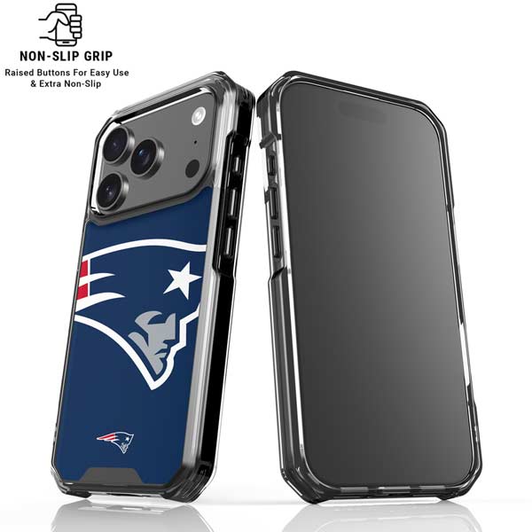 NFL New England Patriots Large Logo iPhone 17 Pro Clear Case