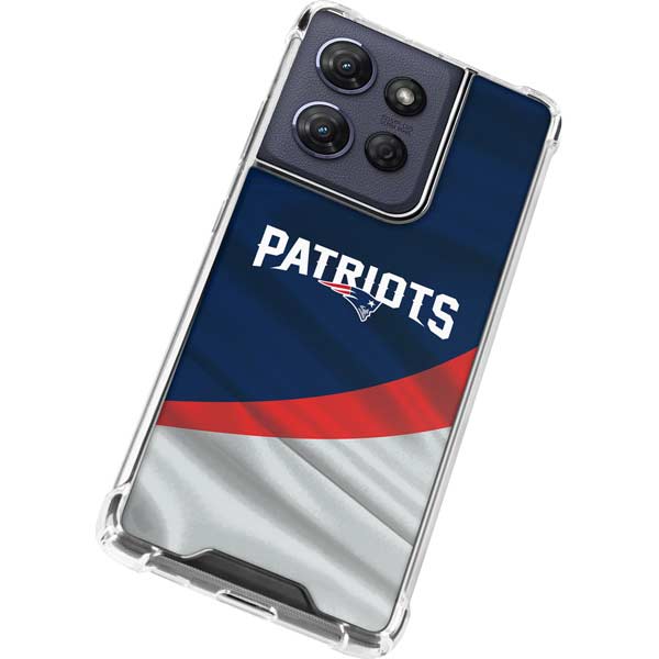 NFL New England Patriots Moto G Play 5G (2025) Clear Case