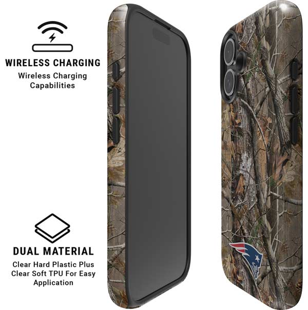 NFL New England Patriots Realtree AP Camo iPhone 16 Magsafe Impact Case