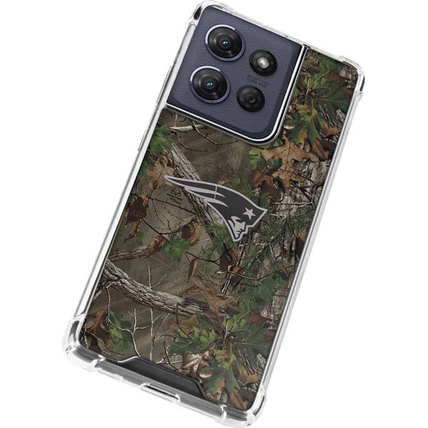 NFL New England Patriots Realtree Xtra Green Camo Moto G Power 5G (2025) Clear Case