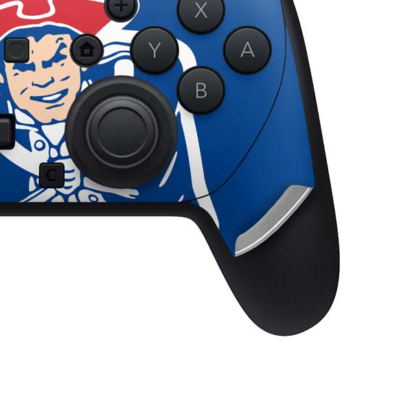 NFL New England Patriots Retro Logo Nintendo Switch 2 (2025) Pro Controller Skin