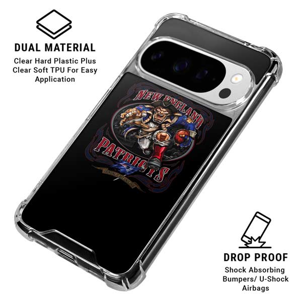Liquid Blue NFL New England Patriots Running Back Google Pixel 10 Pro XL Clear Case