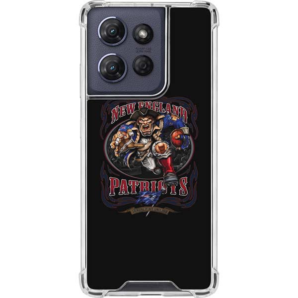 Liquid Blue NFL New England Patriots Running Back Moto G 5G (2025) Clear Case