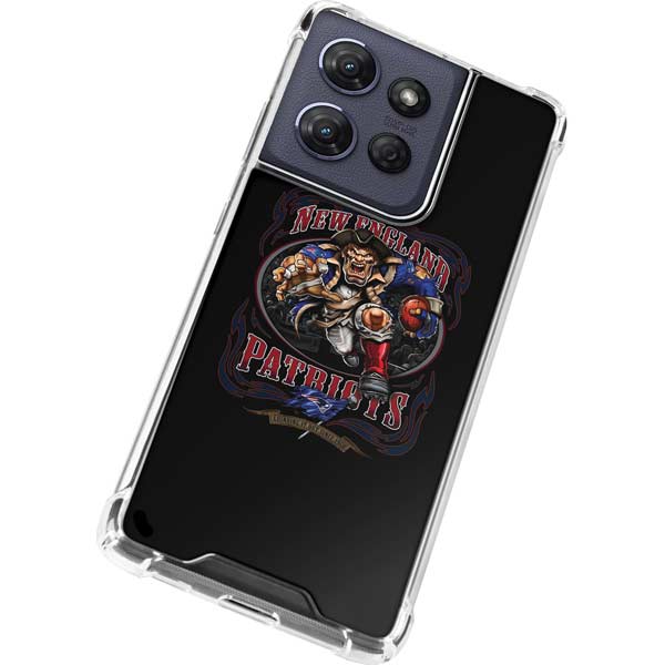 Liquid Blue NFL New England Patriots Running Back Moto G 5G (2025) Clear Case